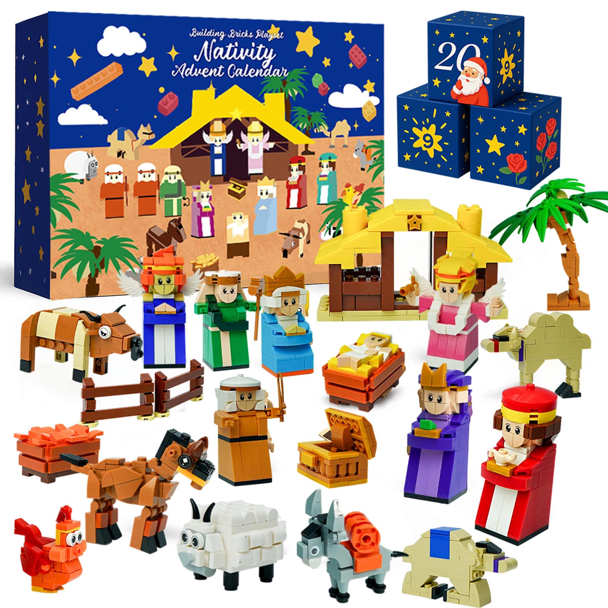 Amazon.com: Nativity Advent Calendar 2026 Kids – 24 Days Building